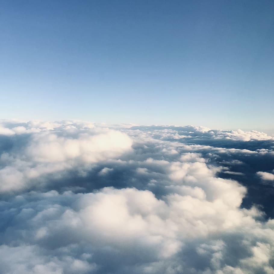 white clouds, sky, nature, outdoors, azure sky, stansted, united kingdom HD wallpaper