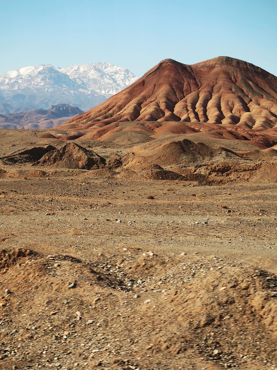 iran, mountain, desert, scenics - nature, environment, beauty in nature HD wallpaper