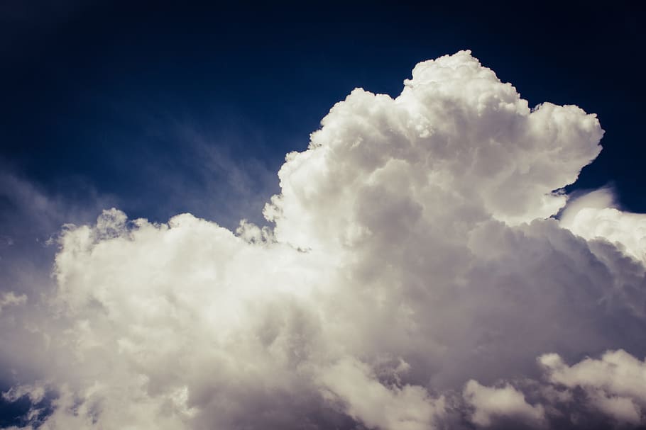 Photo of White Clouds, bright, cloud formation, cloudy, downy HD wallpaper