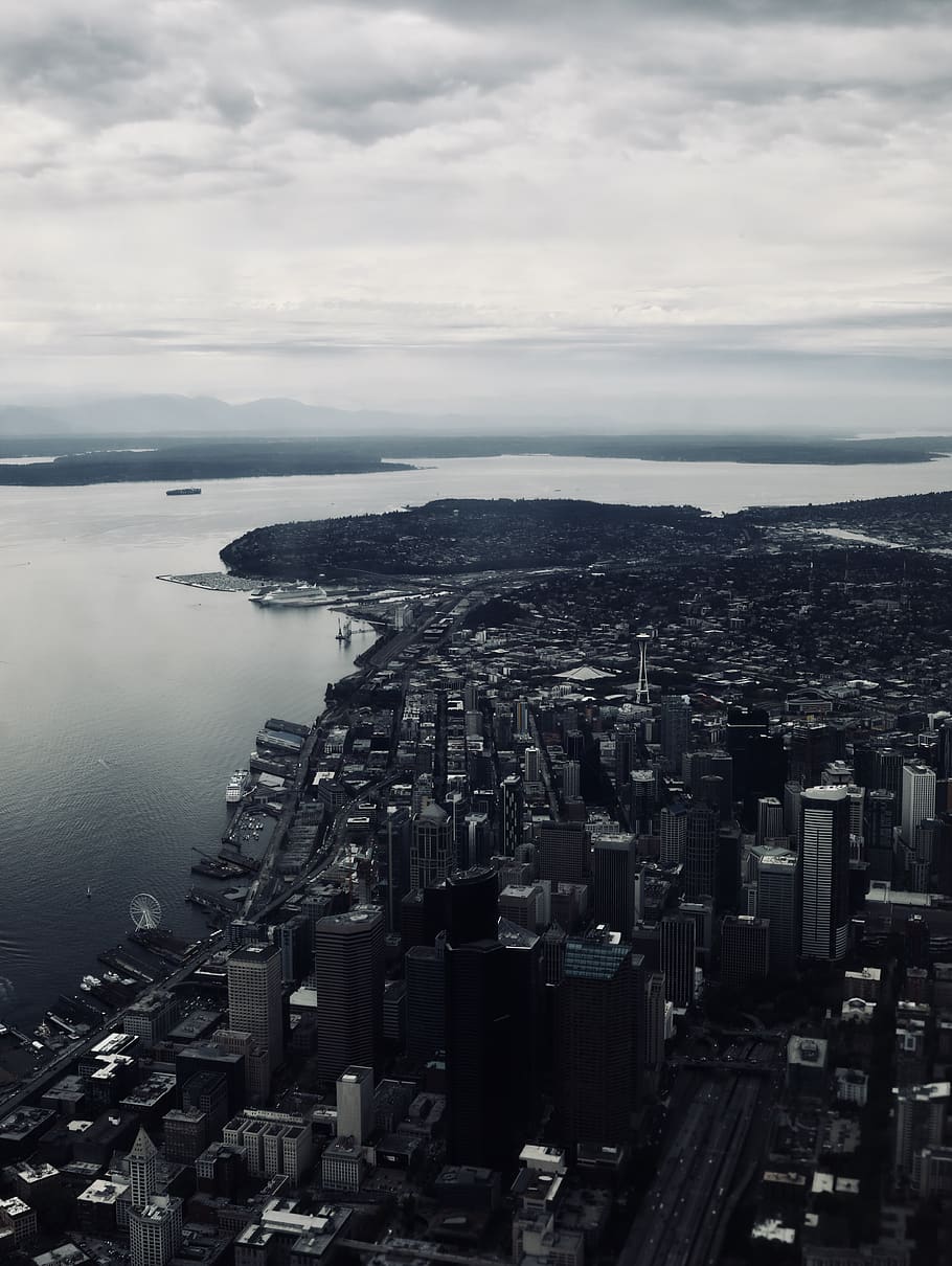 usa, seattle, architecture, building exterior, sky, built structure HD wallpaper