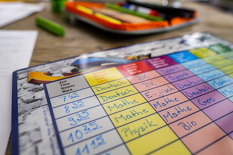 timetable, plan, school, learn, homework, desk, schulbeginn HD wallpaper