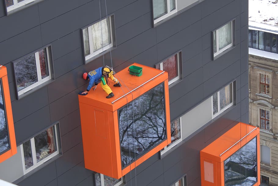 mountaineer, facade, work, clean, the amount of work, building HD wallpaper