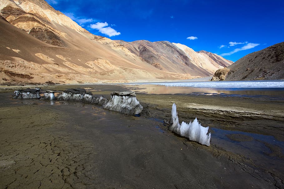 landscape, nepal, ladkha, cloud, mountain, water, scenics - nature HD wallpaper