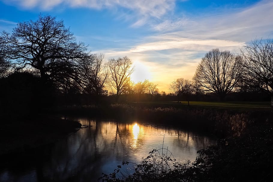 landscape, sunset, nature, sky, evening, scenic, twilight, clouds HD wallpaper