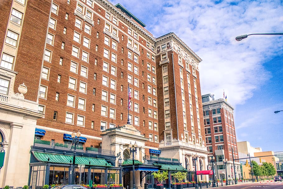 grand rapids, united states, amway grand plaza hotel, building, HD wallpaper