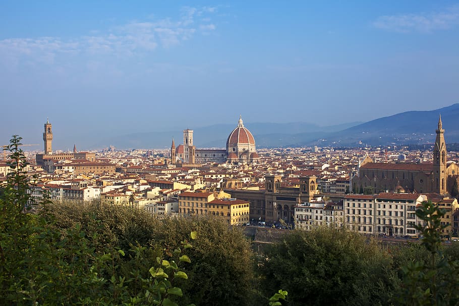 italy, metropolitan city of florence, panorama, history, cityscape, HD wallpaper
