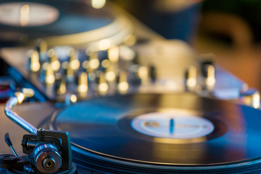 things, record, recorder, gramophone, player, vintage, bokeh HD wallpaper
