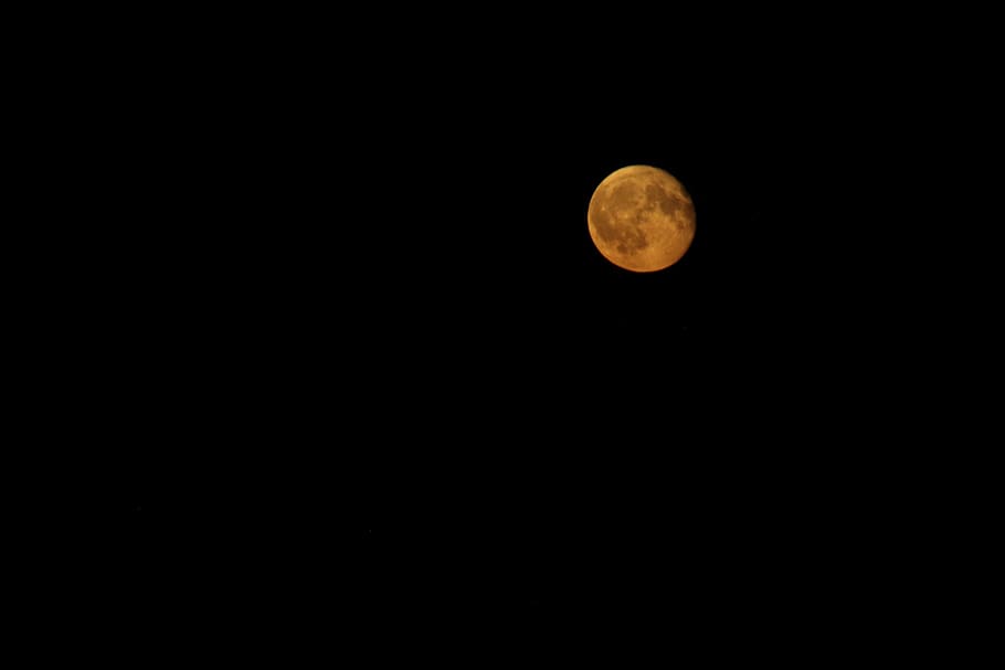 red moon, dark, night, space, astronomy, sky, scenics - nature HD wallpaper