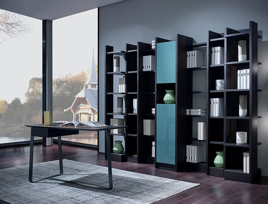 home, desk, interior, indoors, table, architecture, furniture HD wallpaper