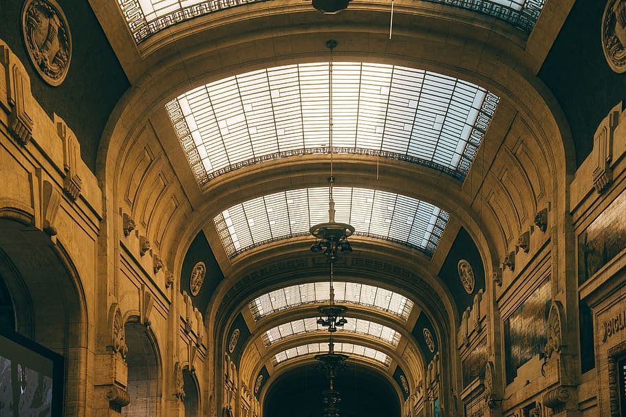 Milan station interior, 15, april, architecture, background, board HD wallpaper