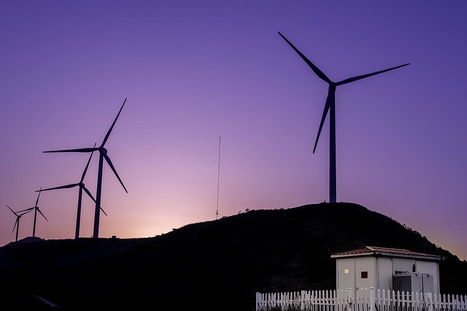 motor, machine, engine, turbine, wind turbine, building, house HD wallpaper