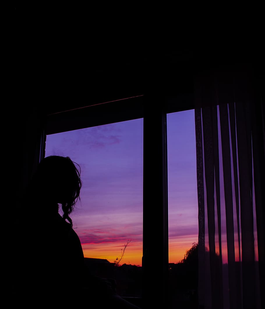 chasing, sunset, girl, curly, curly hair, window, sitting, cozy