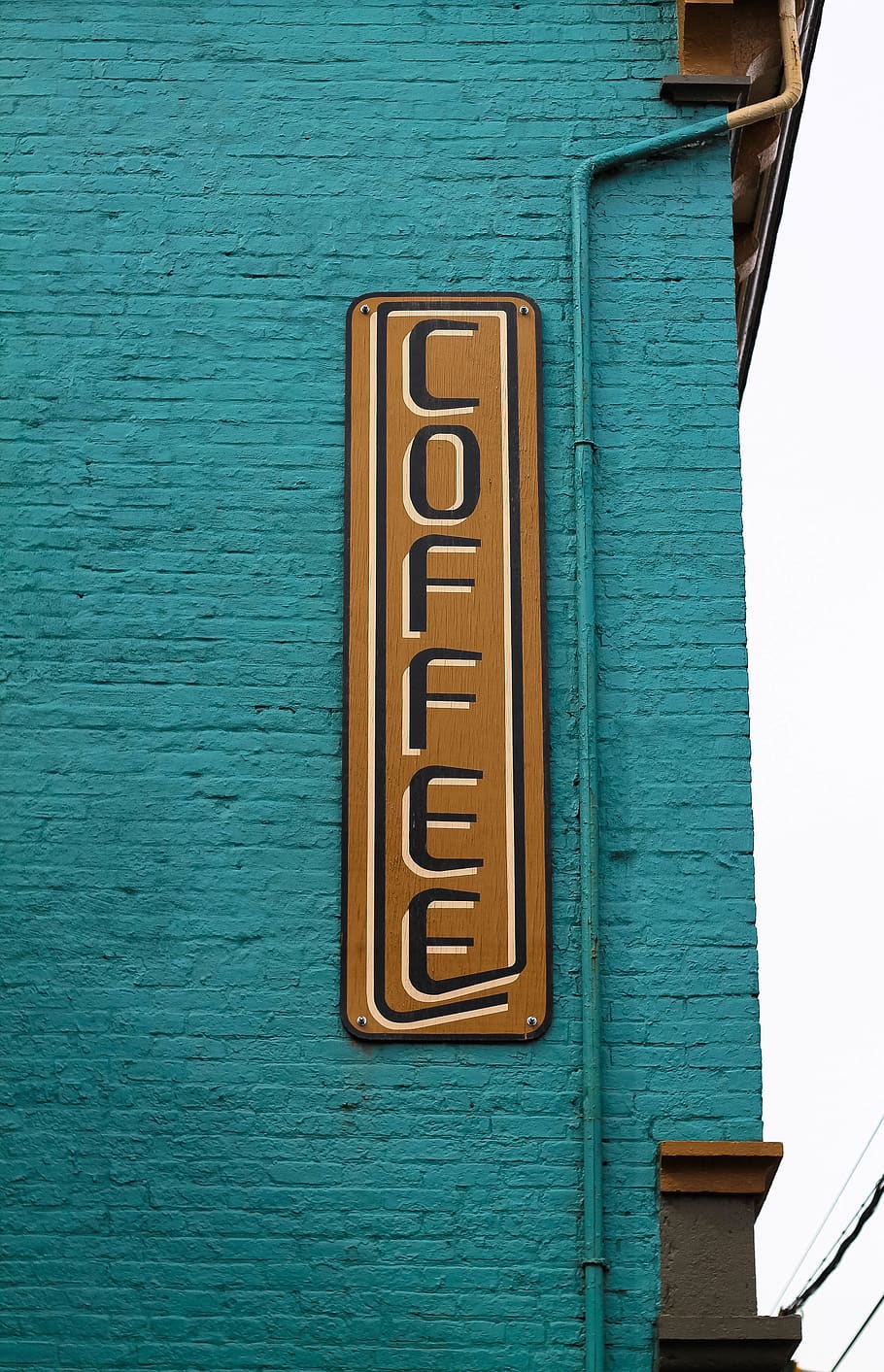 coffee, post, sign, design, art, font, building, shop, cafe HD wallpaper
