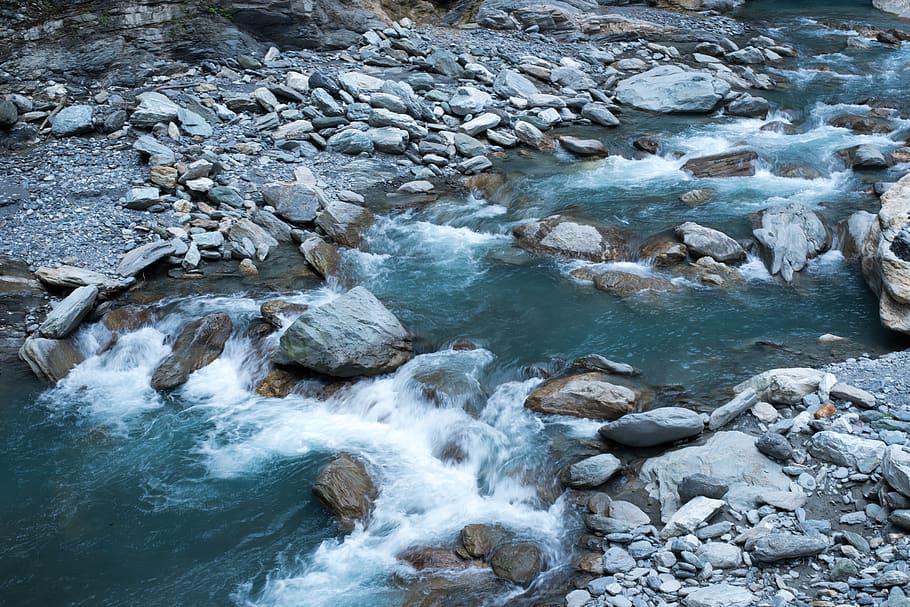 water, rock, rock - object, solid, motion, beauty in nature HD wallpaper