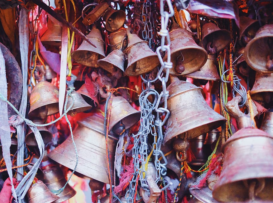 nepal, hetauda, muktinath temple, no people, day, large group of objects, HD wallpaper