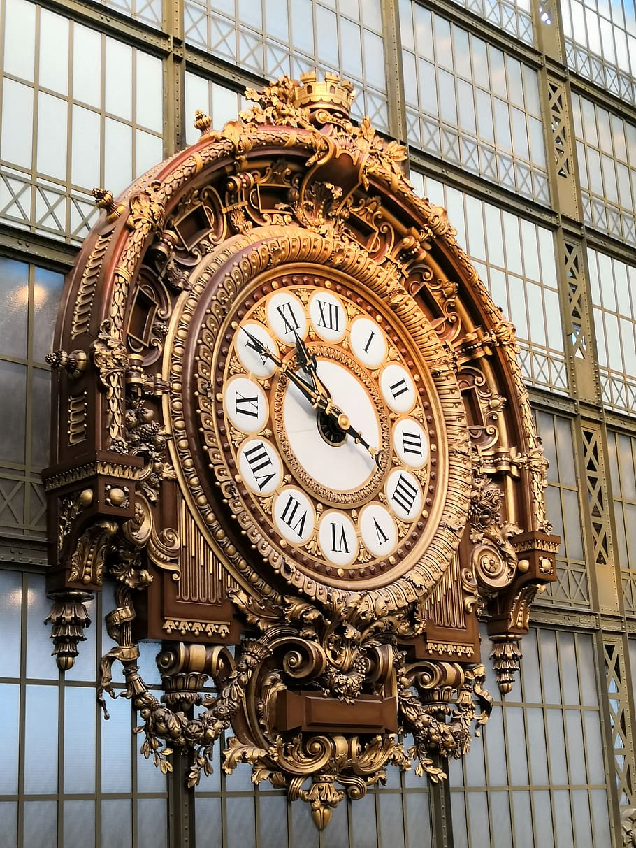 watch, station, train, ancient, orsay, the museum d'orsay, paris HD wallpaper