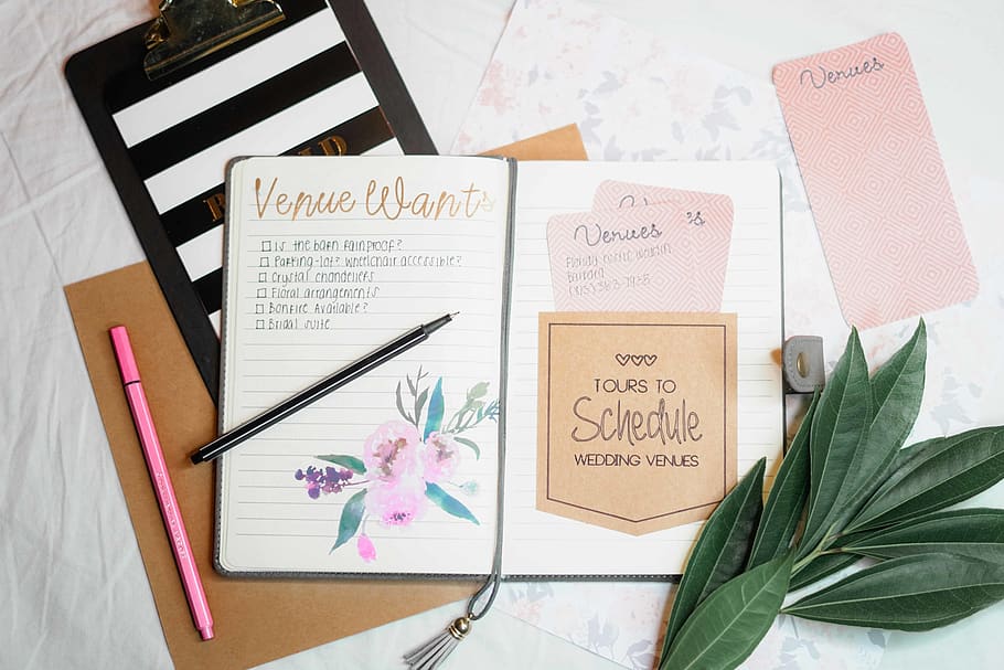 Planners And Papers, flatlay, notebook, pens, plans, write, writing HD wallpaper