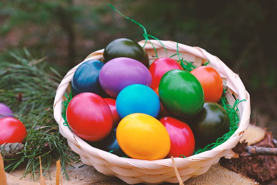 easter, egg, colorful, easter eggs, colored, cheerful, food HD wallpaper