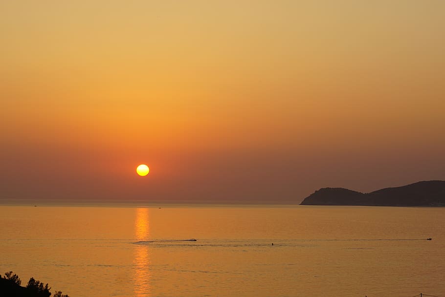 sunset, sea, water, beauty in nature, scenics - nature, sky HD wallpaper