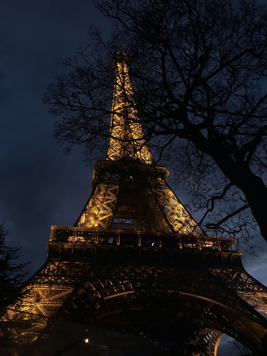 Low Angle Photography Of Eiffel Tower, Paris , architecture, evening HD wallpaper