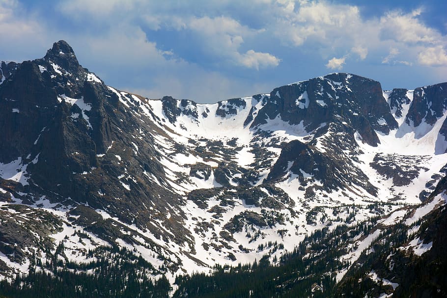 mountain, snow, mountains, landscape, nature, outdoors, scenic HD wallpaper