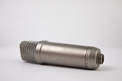 gray condenser microphone, flashlight, lamp, electrical device HD wallpaper