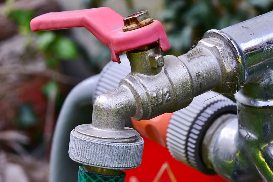 faucet, irrigation, hose, water, thread, metal, casting, garden HD wallpaper