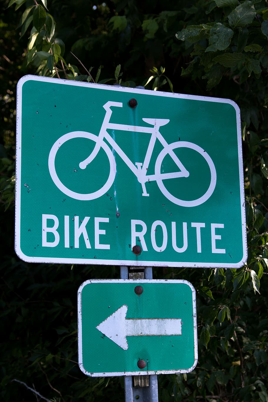 bike, trail, communication, sign, text, guidance, western script