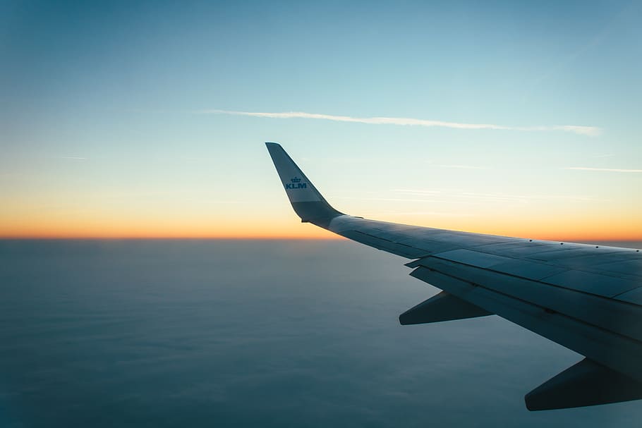 netherlands, amsterdam, flying, plane, morning, travelling HD wallpaper