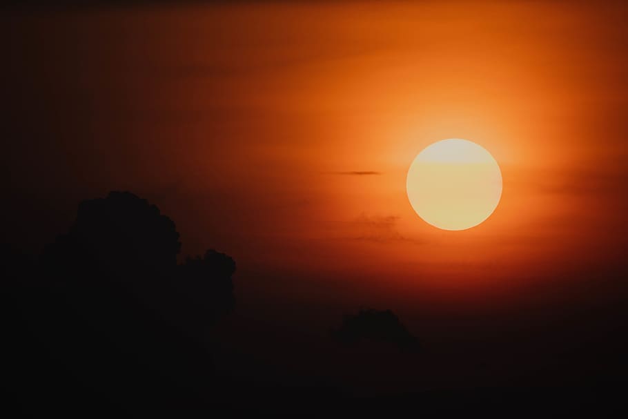 nature, outdoors, sky, sunset, dawn, red sky, dusk, sunlight HD wallpaper