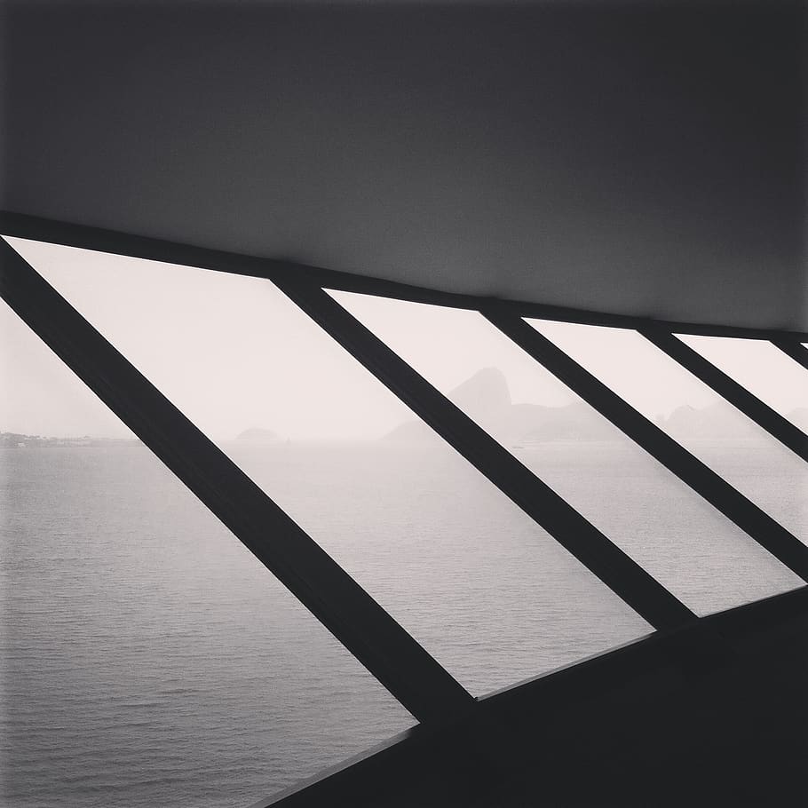 brazil, mac, view, window, building, architecture, water, no people HD wallpaper
