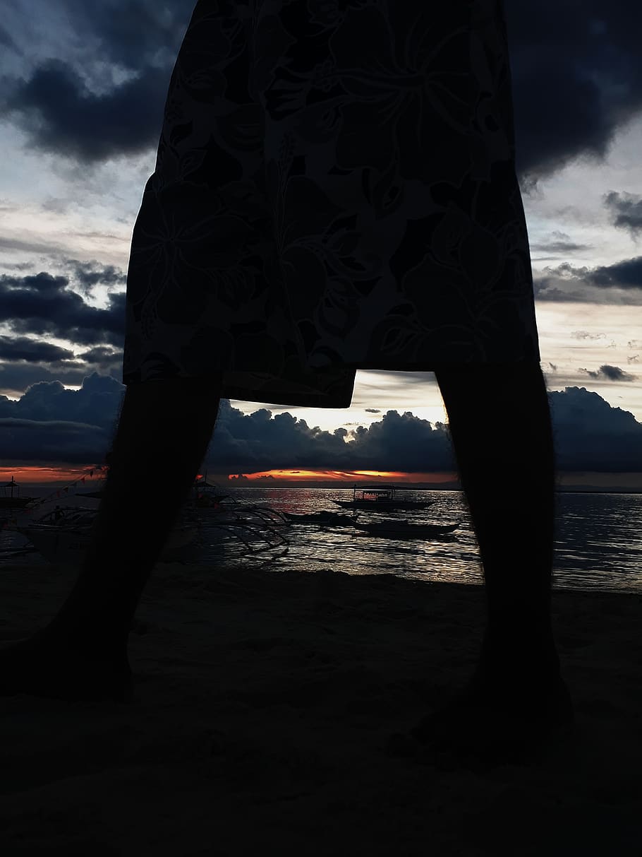 sunset, island, summer, love, color, sky, cloud - sky, real people HD wallpaper