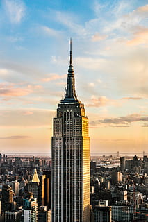 Empire State Building, New York, city, skyscraper, architecture HD wallpaper