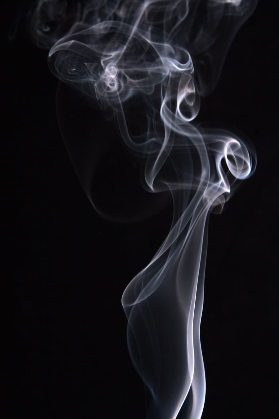 smoke, background, black, white, graphic, hot, isolated, curve HD wallpaper