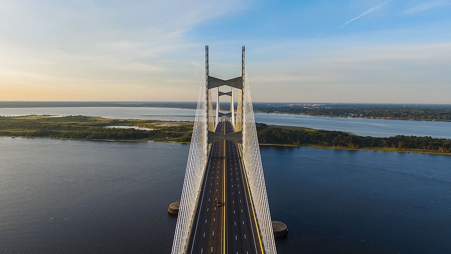 architecture, bridge, infrastructure, road, trip, travel, car HD wallpaper