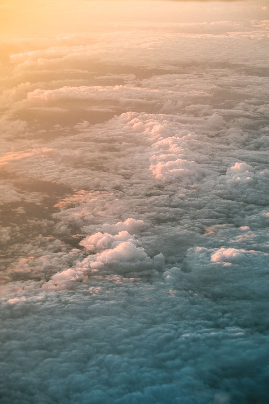 united states, kauai, sunset, atlantic, plane, clouds, cloud - sky HD wallpaper