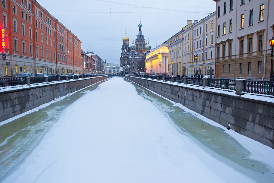 petersburg, russia, travel, winter, cathedral, nobody, national, HD wallpaper
