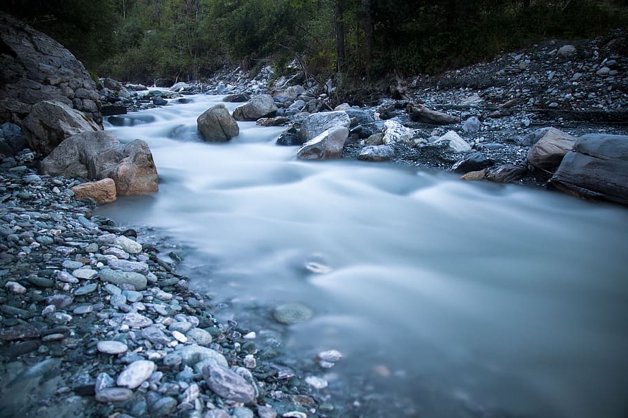 stream, creek, brook, nature, river, rocks, cool, environment HD wallpaper