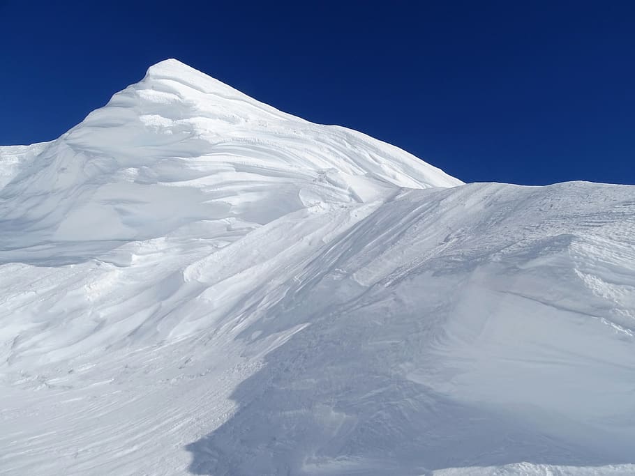 snow, winter, snowdrift, wind, height, landscape, nature, cold HD wallpaper