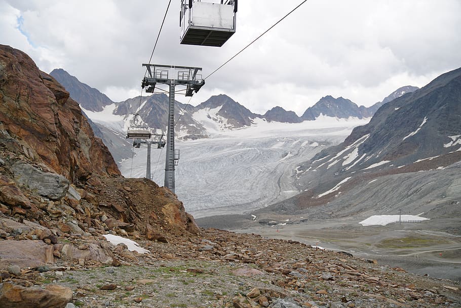 mountains, view, landscape, pitztal, hiking, travel, glacier HD wallpaper