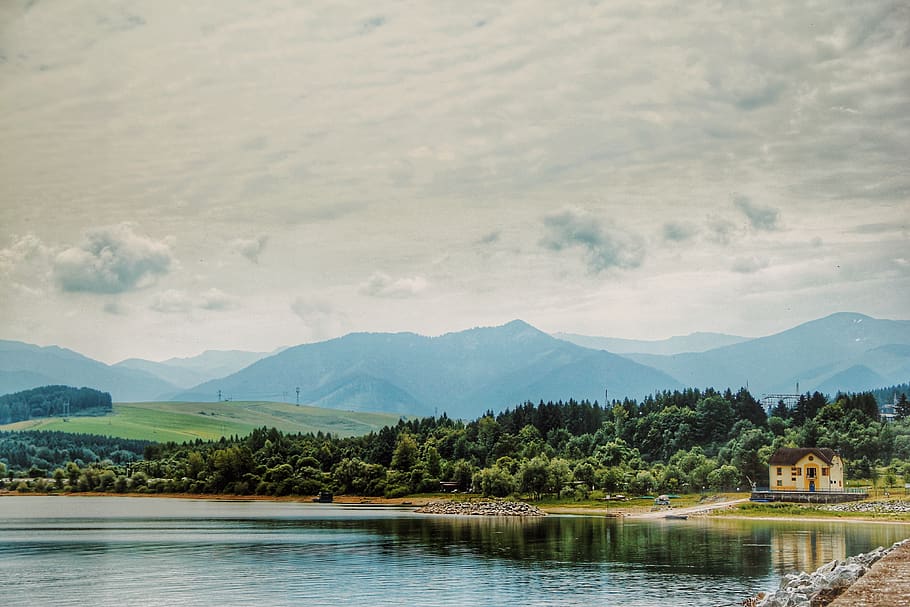 Scenic View Of Mountains, clouds, cloudy, environment, idyllic HD wallpaper