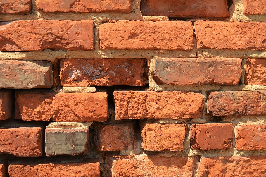 brick, red, architecture, texture, wall, masonry, pattern, structure HD wallpaper