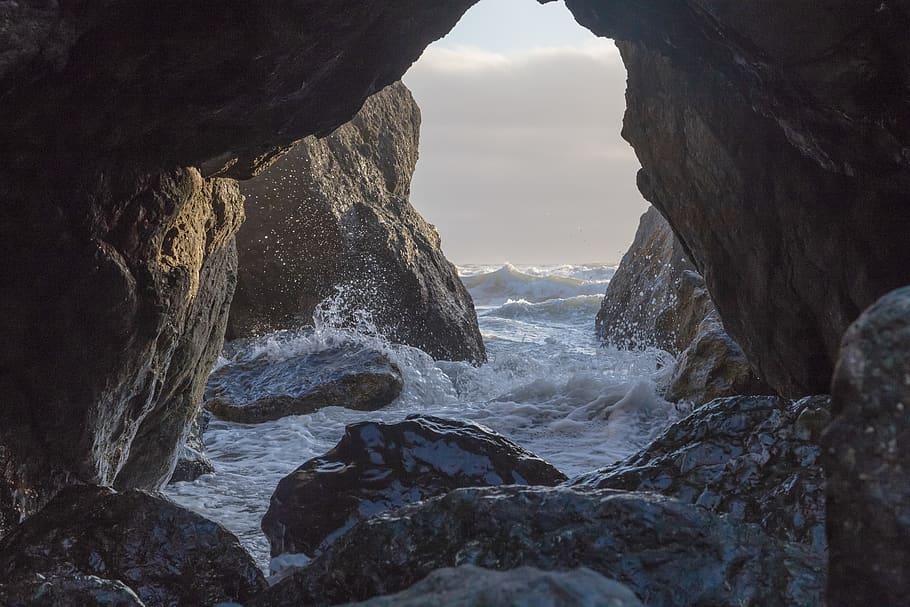 united states, ruby beach, break, hole, ocean, persistence HD wallpaper