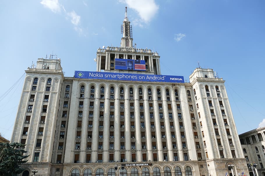 bucharest, romania, capital, architecture, facade, building HD wallpaper