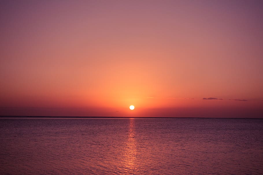 mauritius, baie du cap, sunset, sky, sea, water, scenics - nature, HD wallpaper