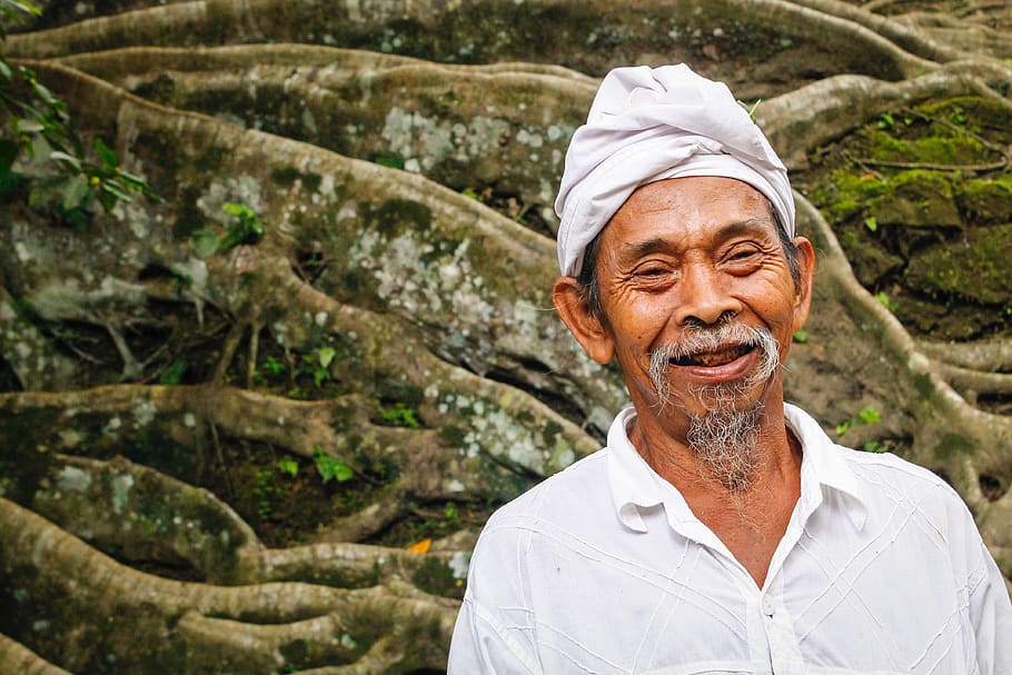 indonesia, bali, portrait, one person, smiling, adult, happiness HD wallpaper