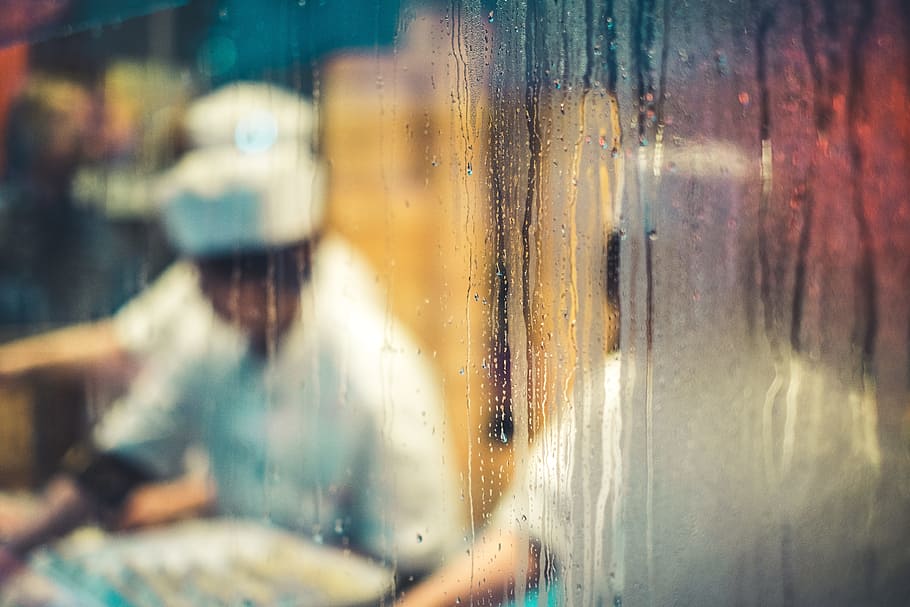 Chinatown Window, person, kitchen, condensation, cook, chef, food HD wallpaper