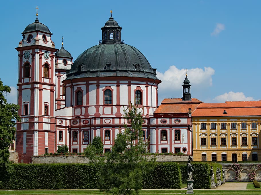 architecture, dome, building, plant, grass, campus, church of st. margaret HD wallpaper