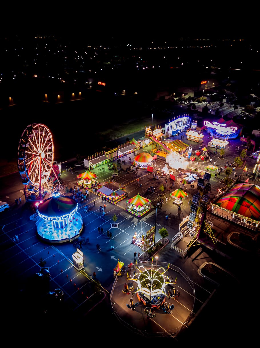 amusement park, leisure activities, festival, carnival, manteca, HD wallpaper