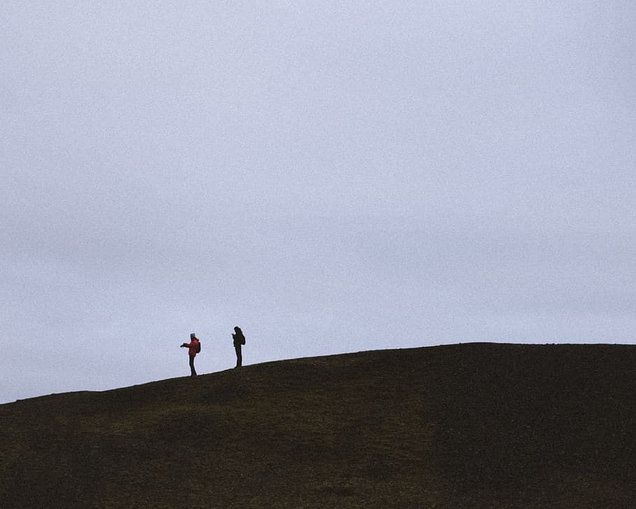 iceland, real people, leisure activity, lifestyles, sky, two people HD wallpaper